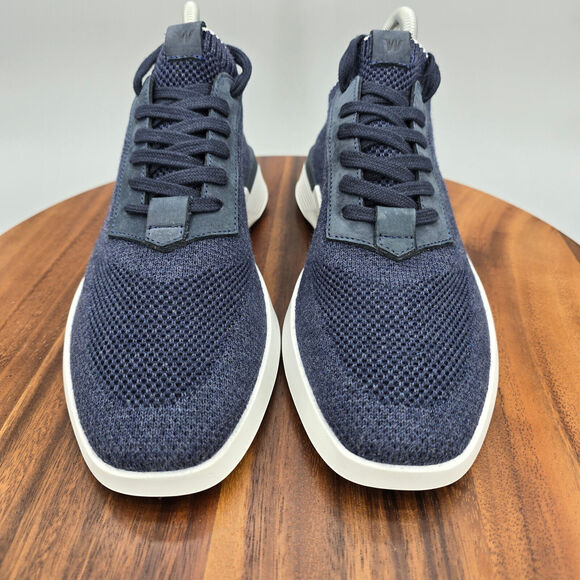 Wolf and Shepherd Knit Trainer Shoes Men\'s 6 / 6.5 Navy Blue Athletic Sneakers main image 9